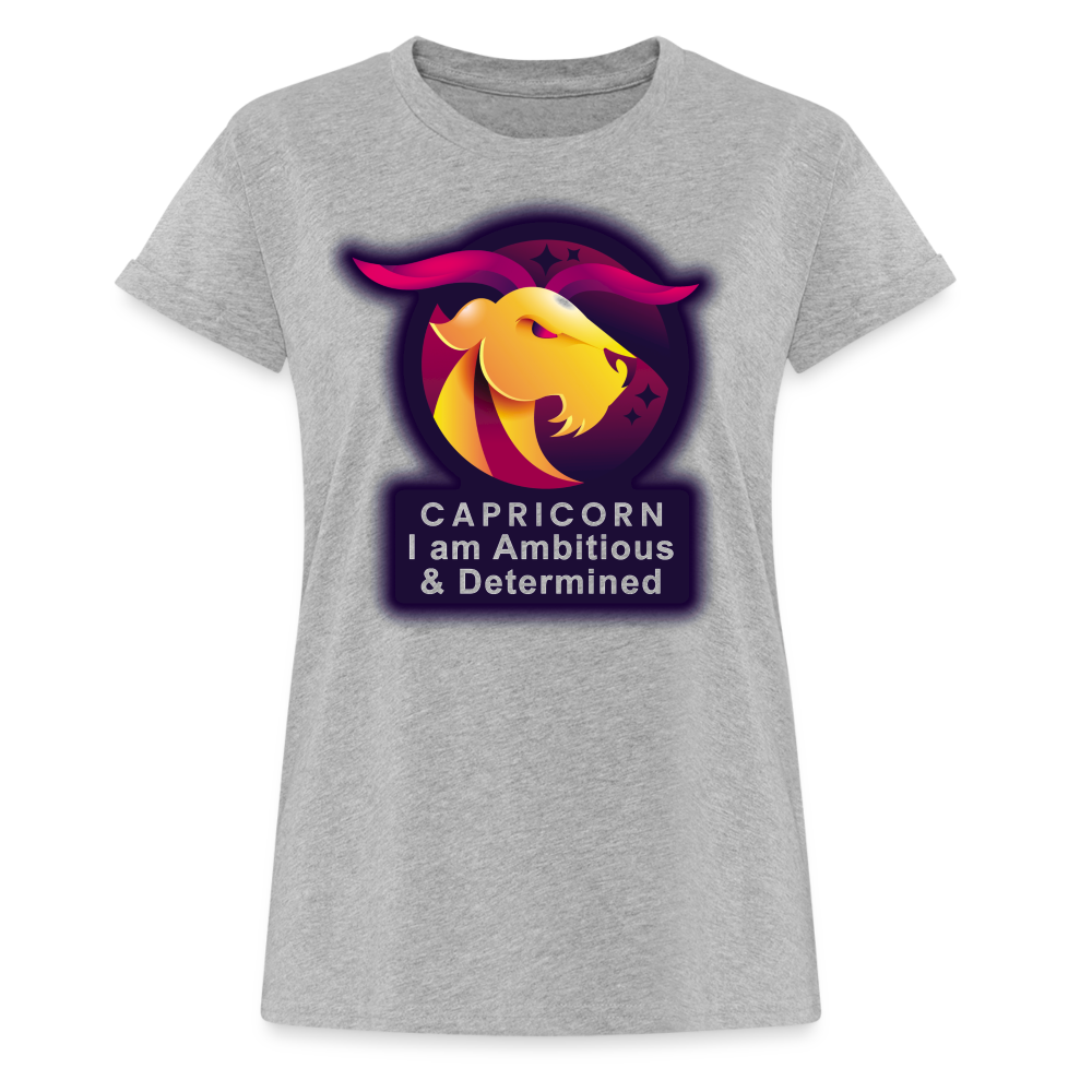 Women's Glow Capricorn Relaxed Fit T-Shirt - heather gray