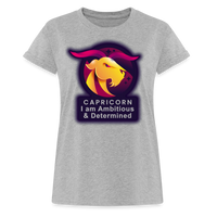 Thumbnail for Women's Glow Capricorn Relaxed Fit T-Shirt - heather gray