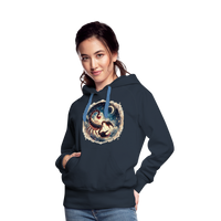 Thumbnail for Women’s Mythical Scorpio Premium Hoodie - navy