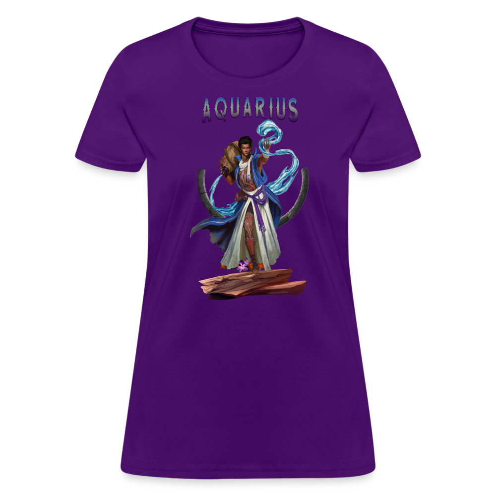 Women's Astral Aquarius T-Shirt - purple