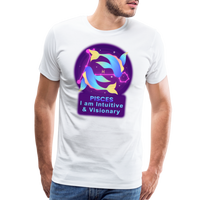 Thumbnail for Men's Neon Pisces Premium T-Shirt - white