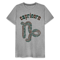 Thumbnail for Men's Power Words Capricorn Premium T-Shirt - heather gray