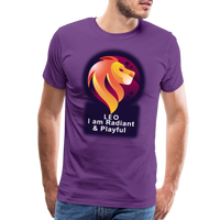 Thumbnail for Men's Glow Leo Premium T-Shirt - purple