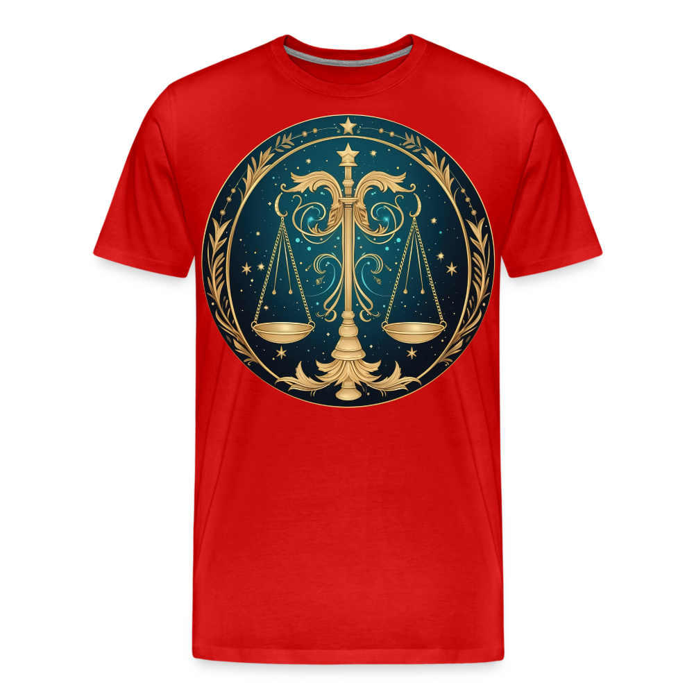 Men's Mystic Libra Premium T-Shirt - red