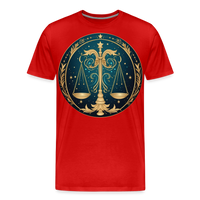 Thumbnail for Men's Mystic Libra Premium T-Shirt - red