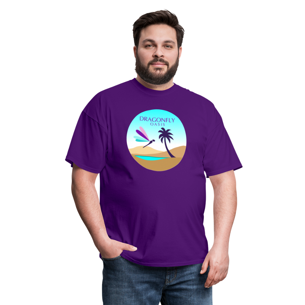 Men's Dragonfly 2nd Logo Classic T-Shirt - purple