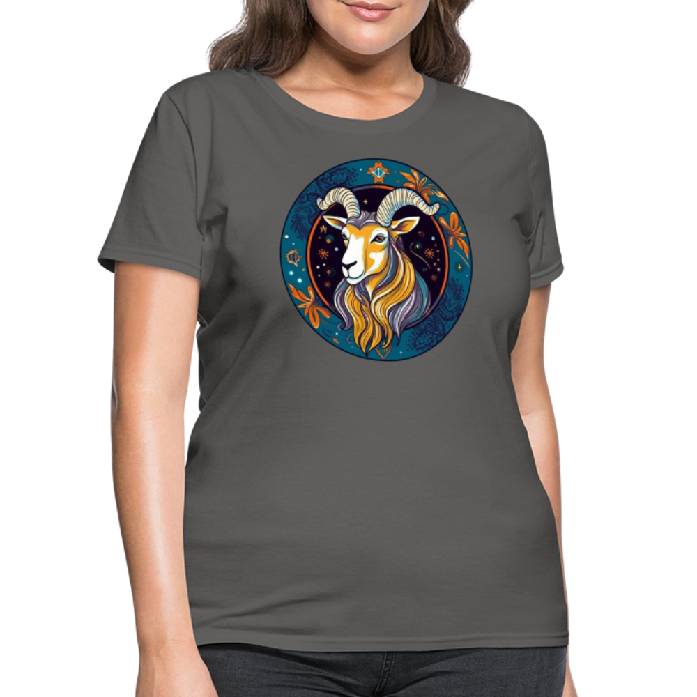 Women's Mythical Capricorn T-Shirt - charcoal