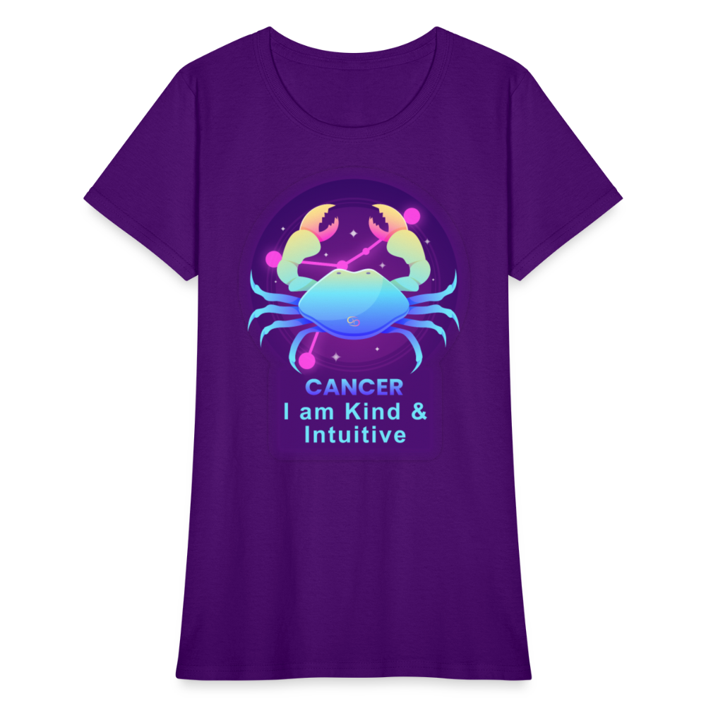 Women's Neon Cancer T-Shirt - purple