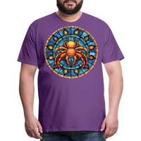 Thumbnail for Men's Mosaic Cancer Premium T-Shirt - purple