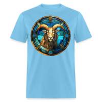 Thumbnail for Men's Mosaic Capricorn Classic T-Shirt - aquatic blue