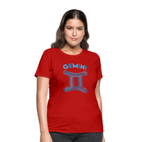 Thumbnail for Women's Power Words Gemini T-Shirt - red