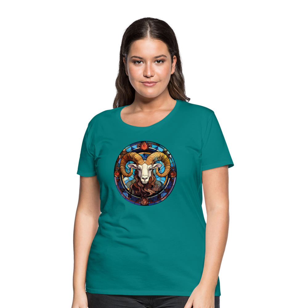 Women’s Mosaic Aries Premium T-Shirt - teal