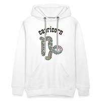 Thumbnail for Men's Power Words Capricorn Premium Hoodie - white