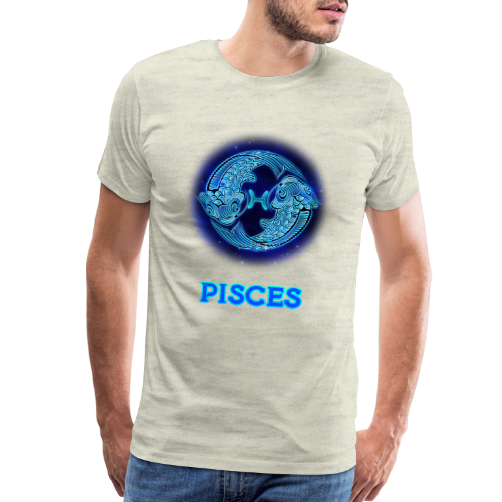 Men's Pisces Premium T-Shirt - heather oatmeal