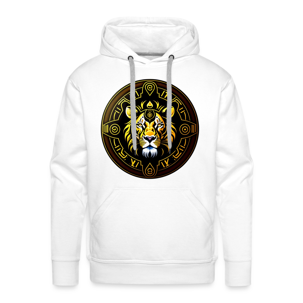 Men’s Mythical Leo Premium Hoodie - white