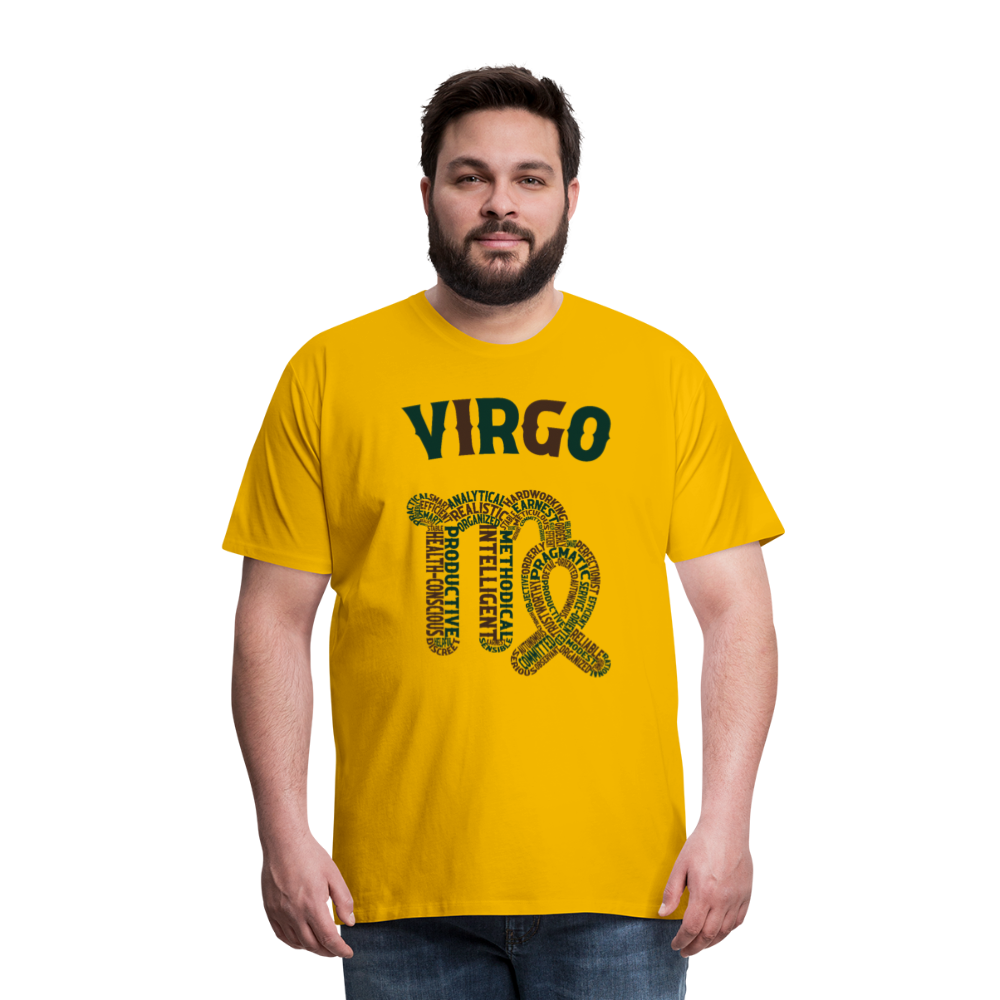 Men's Power Words Virgo Premium T-Shirt - sun yellow