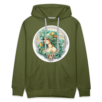 Thumbnail for Men’s Symbol Virgo Premium Hoodie - olive green