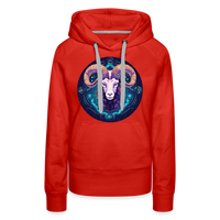 Thumbnail for Women’s Magic Capricorn Premium Hoodie - red