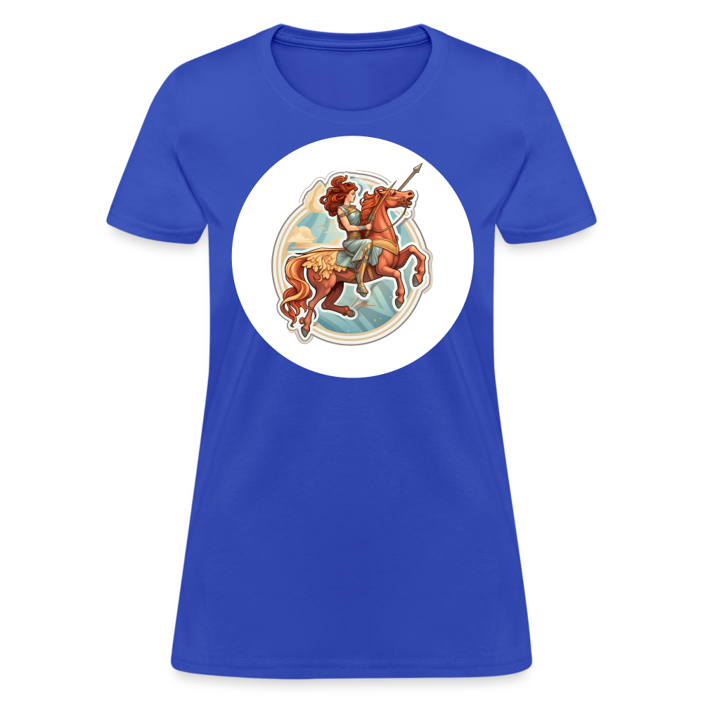 Women's Symbol Sagittarius T-Shirt - royal blue