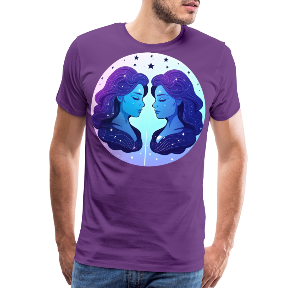 Men's Magic Gemini Premium T-Shirt - purple