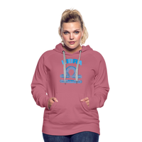 Thumbnail for Women's Power Words Libra Premium Hoodie - mauve