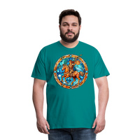 Thumbnail for Men's Mosaic Sagittarius Premium T-Shirt - teal