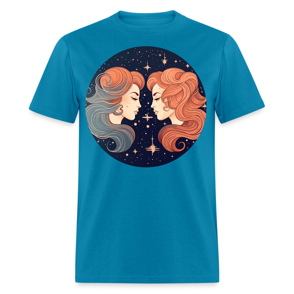 Men's Mystic Gemini Classic T-Shirt - turquoise