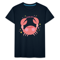 Thumbnail for Kid’s Pinky Cancer Premium Organic T-Shirt - deep navy