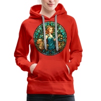 Thumbnail for Women’s Mosaic Virgo Premium Hoodie - red