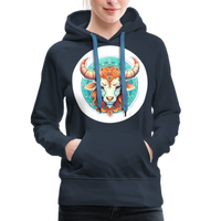 Thumbnail for Women’s Symbol Taurus Premium Hoodie - navy