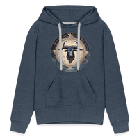 Thumbnail for Women’s Mythical Taurus Premium Hoodie - heather denim