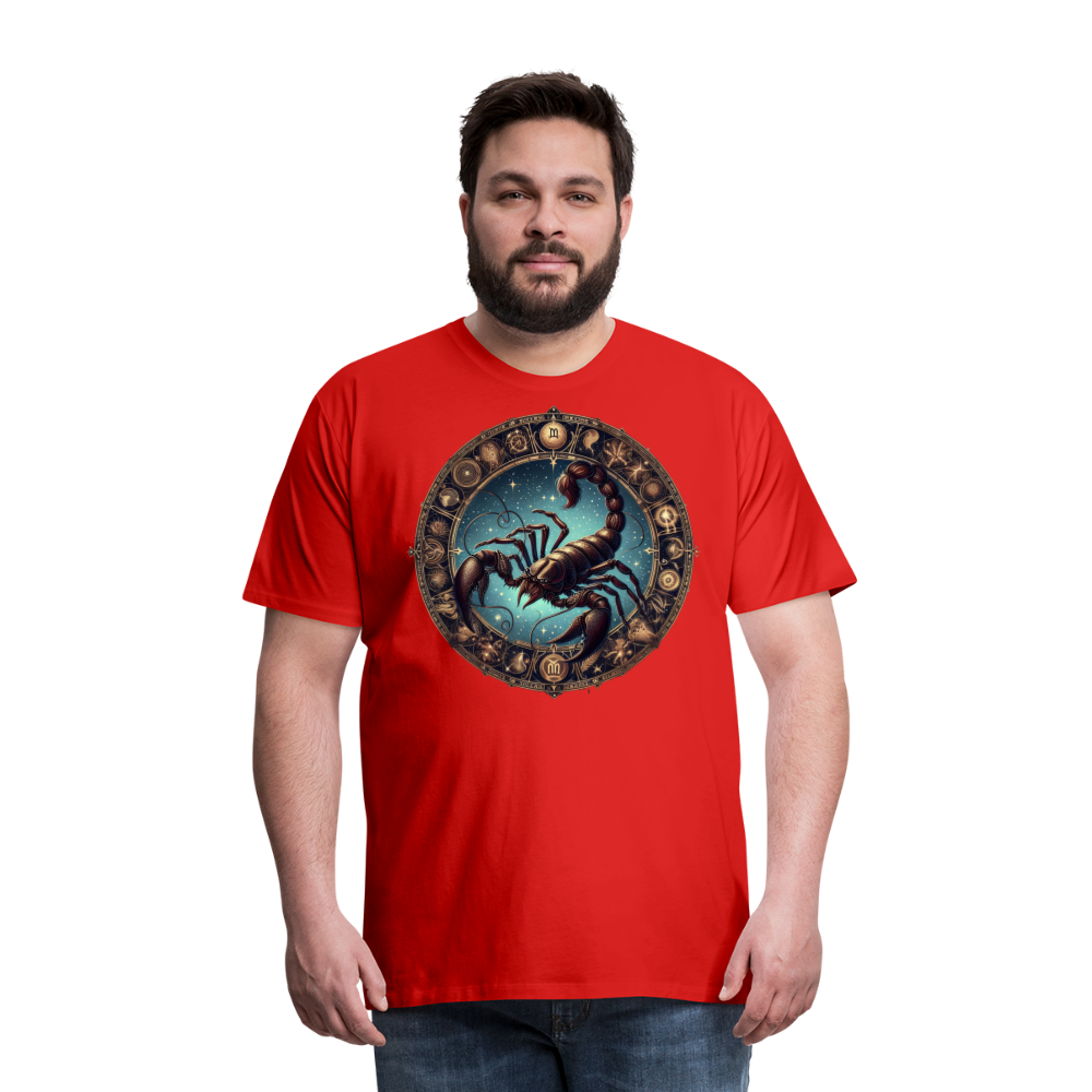 Men's Mythical Scorpio Premium T-Shirt - red