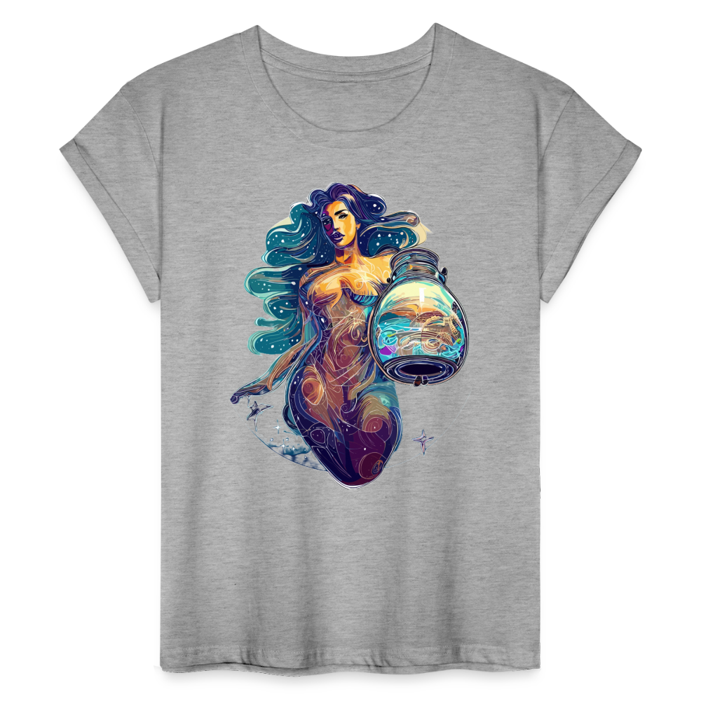 Women's Mythical Aquarius Relaxed Fit T-Shirt - heather gray