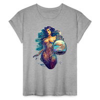 Thumbnail for Women's Mythical Aquarius Relaxed Fit T-Shirt - heather gray