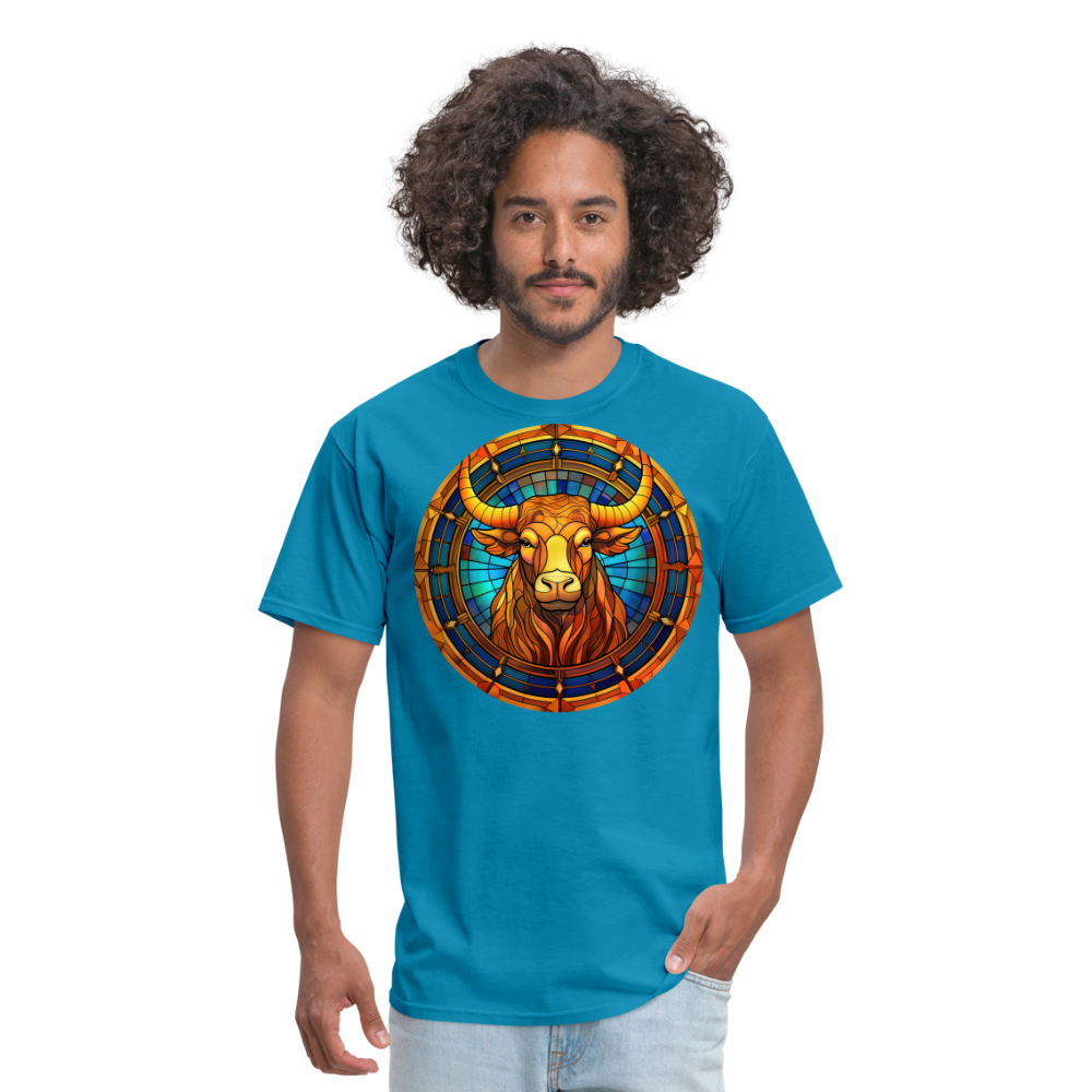 Men's Mosaic Taurus Classic T-Shirt - turquoise