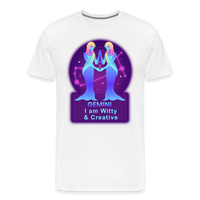 Thumbnail for Men's Neon Gemini Premium T-Shirt - white