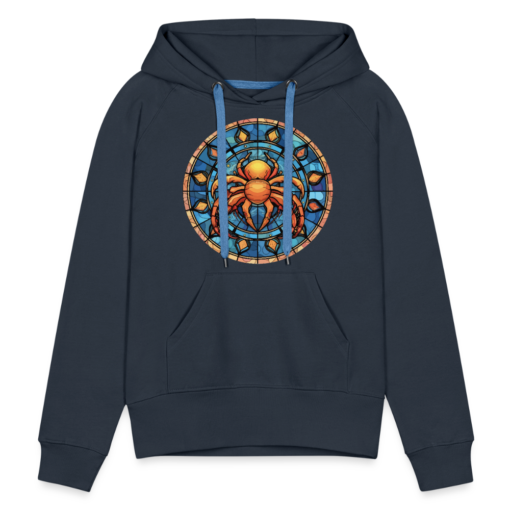 Women’s Mosaic Cancer Premium Hoodie - navy