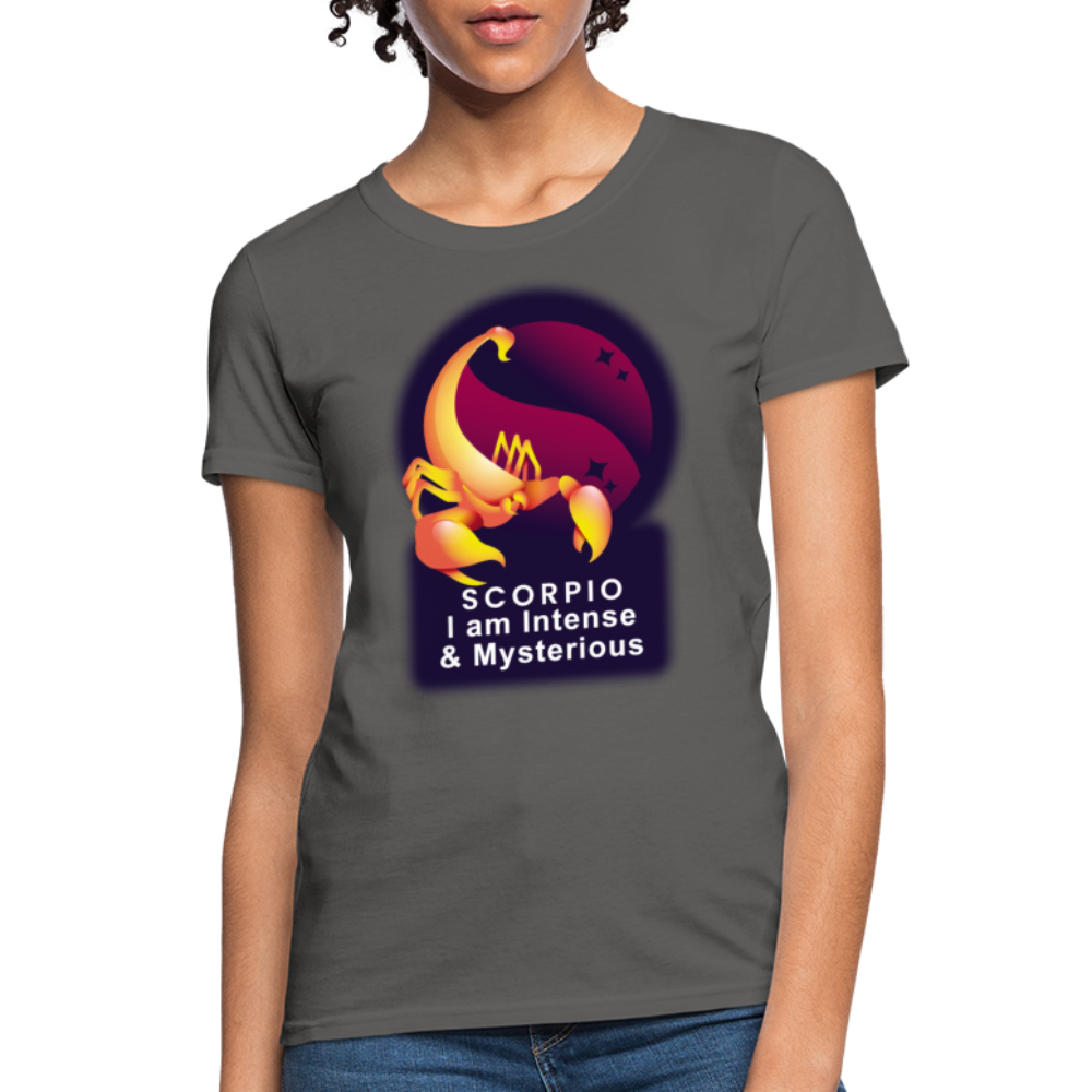 Women's Glow Scorpio T-Shirt - charcoal