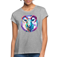 Thumbnail for Women's Mythical Aries Relaxed Fit T-Shirt - heather gray