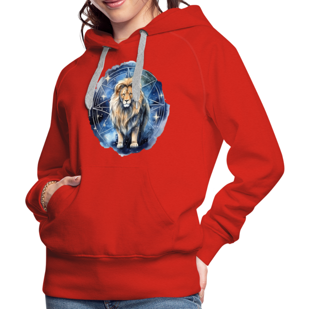 Women’s Mythical Leo Premium Hoodie - red