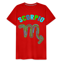 Thumbnail for Men's Power Words Scorpio Premium T-Shirt - red