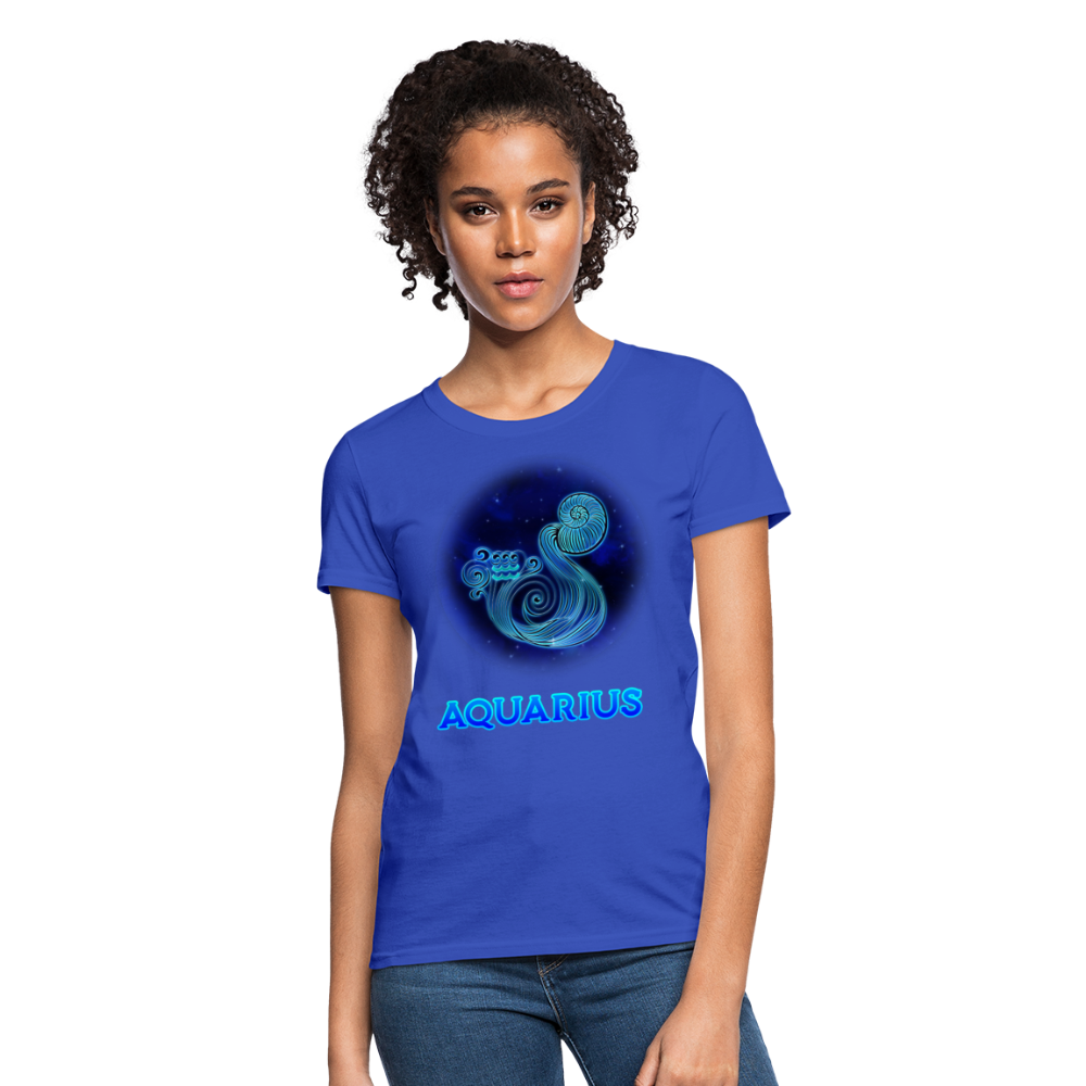 Women's Stellar Aquarius T-Shirt - royal blue