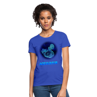 Thumbnail for Women's Stellar Aquarius T-Shirt - royal blue