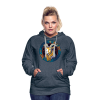 Thumbnail for Women’s Mythical Capricorn Premium Hoodie - heather denim