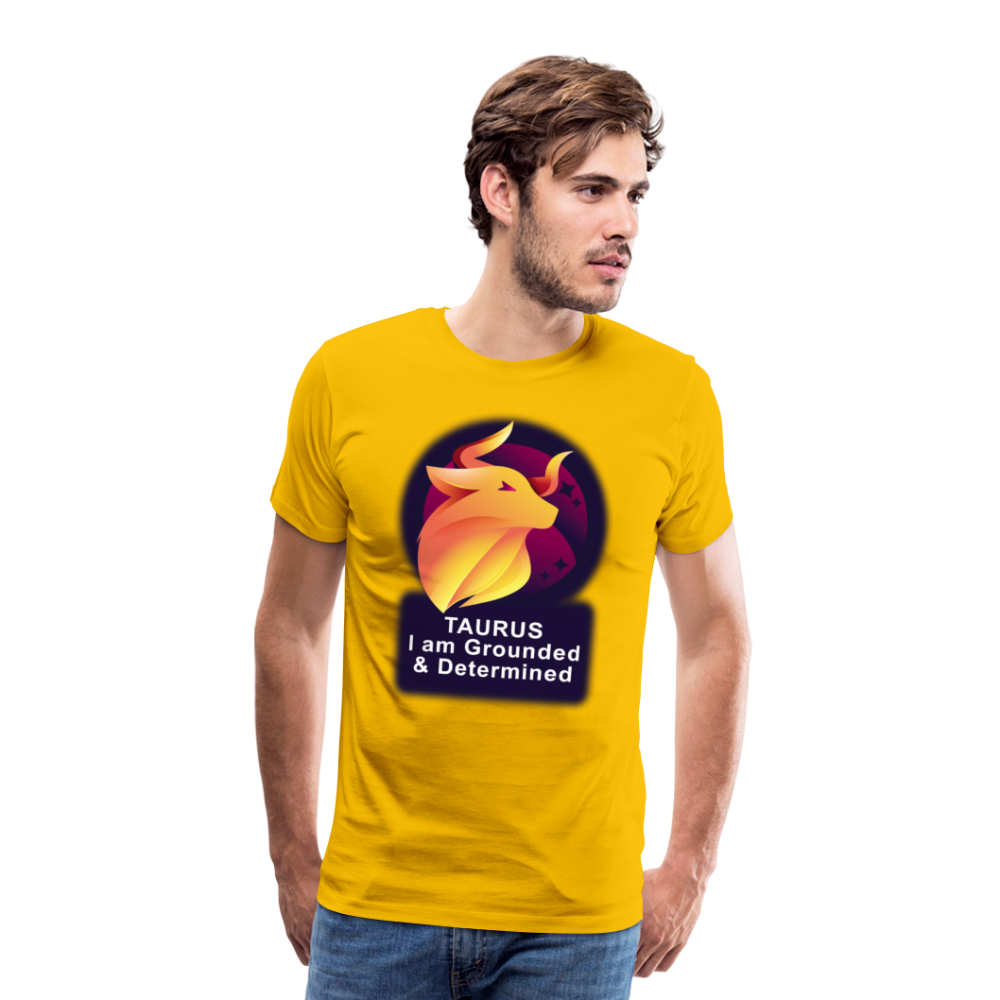 Men's Glow Taurus Premium T-Shirt - sun yellow