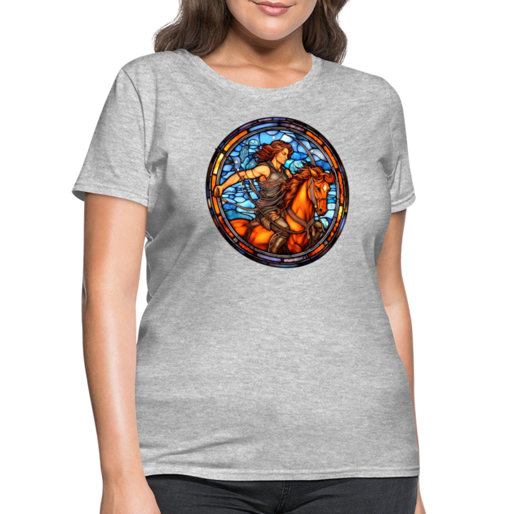 Women's Mosaic Sagittarius T-Shirt - heather gray