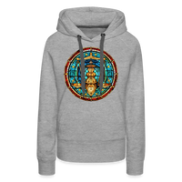 Thumbnail for Women’s Mosaic Libra Premium Hoodie - heather grey