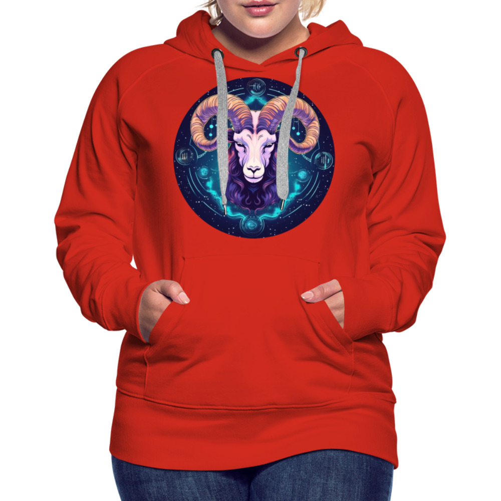 Women’s Magic Capricorn Premium Hoodie - red