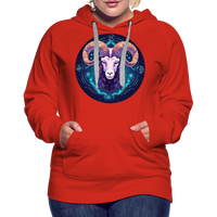 Thumbnail for Women’s Magic Capricorn Premium Hoodie - red