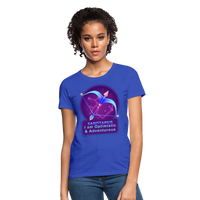 Thumbnail for Women's Neon Sagittarius T-Shirt - royal blue